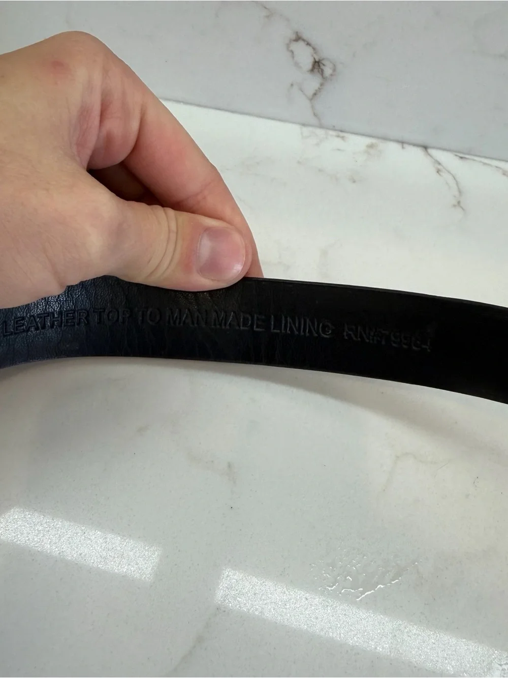 Vintage Black Leather Belt Silver Why CB Ed Buckle Women’s Size Med LRG